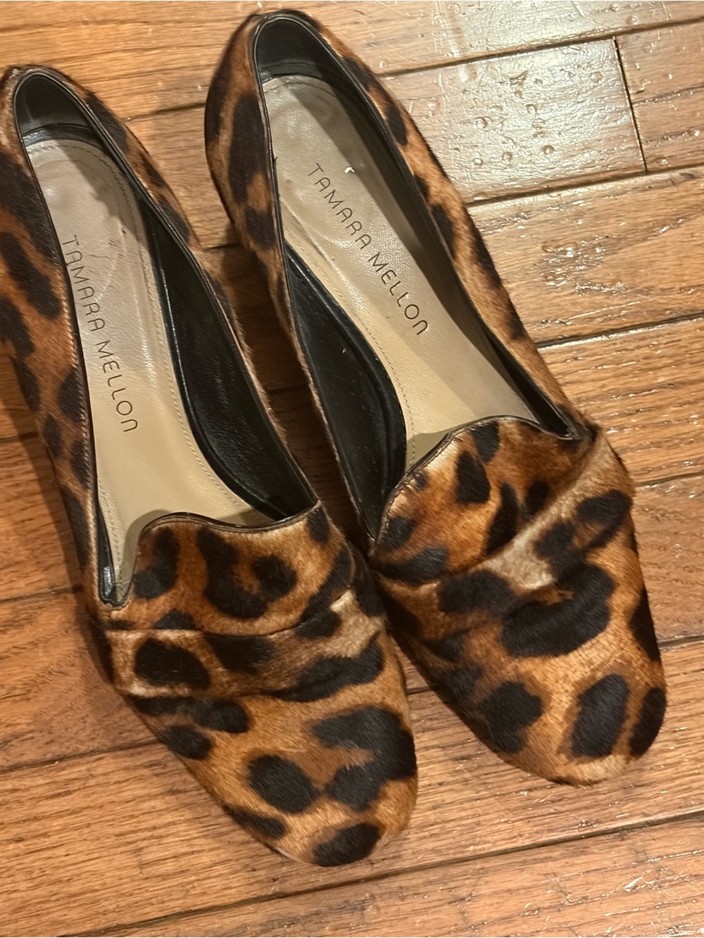 tamara mellon Leopard Print Woman Shoes, Italian 39 USA 8,5 Regular Foot